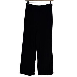 St. John Santana Knit Crop Pull On Pants Sz 4 Black